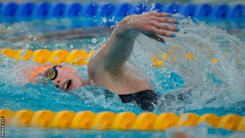Antionette Neamt won the "Swimmer of the Meet" award in Lisburn