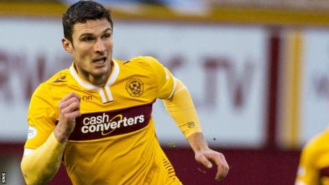 Motherwell striker Chris Sutton