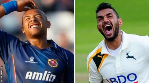 Tymal Mills and Ajmal Shahzad
