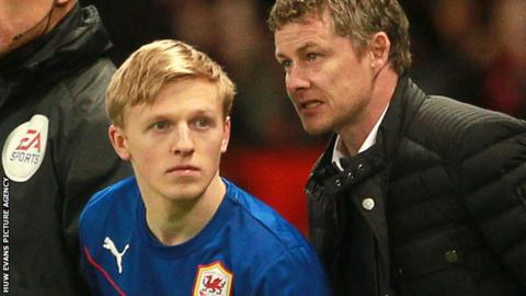 Mats Moller Daehli (L) was ex-manager Ole Gunner Solskjaer's second signing as Cardiff boss