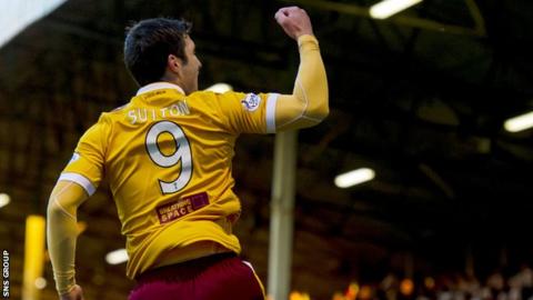 John Sutton struck the only goal of the game at Fir Park