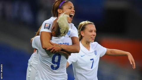 England Women celebrate