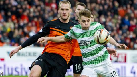Jaroslaw Fojut and James Forrest