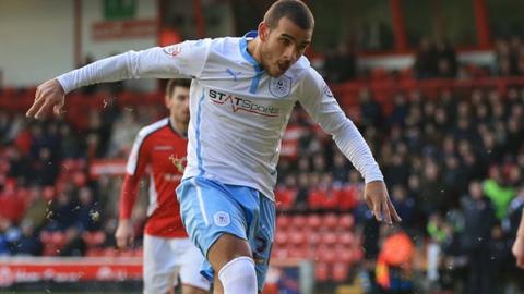 Marcus Tudgay had an early penalty saved in Saturday's 2-0 win against Walsall at Bescot
