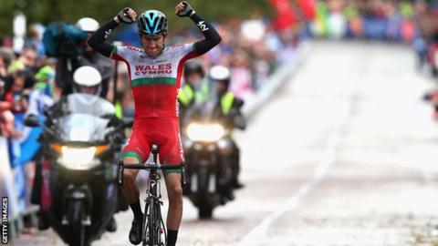 Geraint Thomas claimed road race gold for Wales at the 2014 Commonwealth Games in Glasgow