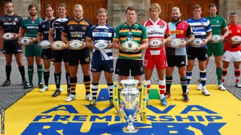 Premiership rugby captains