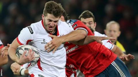 Stuart McCloskey in action against Munster in November