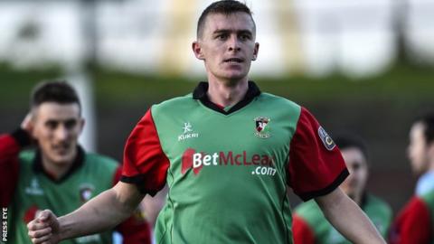 Jay Magee played for Ards and Glenavon before joining Glentoran