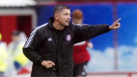 Arbroath manager Allan Moore