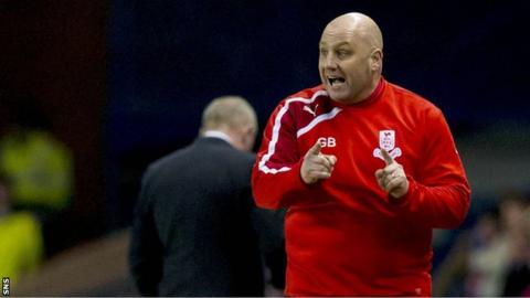 Airdrieonians manager Gary Bollan