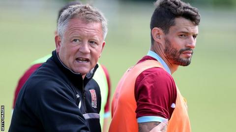 Chris Wilder and Marc Richards
