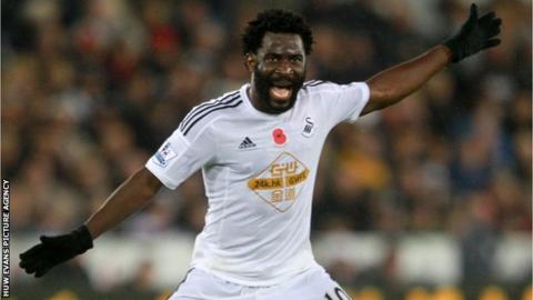 Wilfried Bony scored 34 goals in 70 games for Swansea