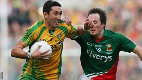 Rory Kavanagh is tackled by Mayo's Alan Dillon in the 2012 All-Ireland final