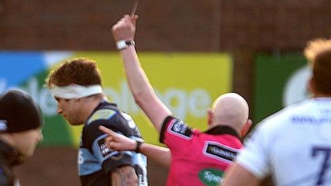 Blues lock Jarrad Hoeata is sent off