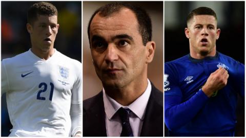 Ross Barkley and Roberto Martinez