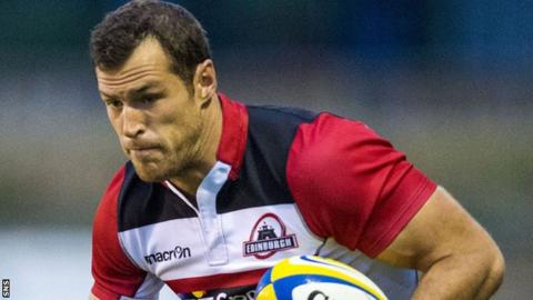 Edinburgh wing Tim Visser