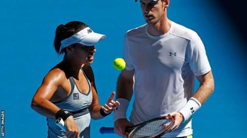 Heather Watson and Andy Murray