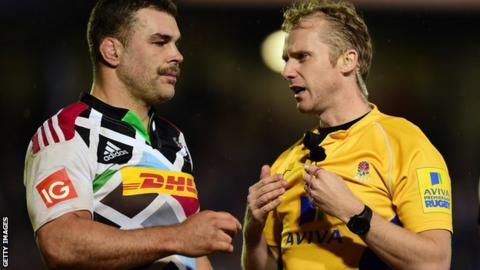 Nick Easter and Wayne Barnes