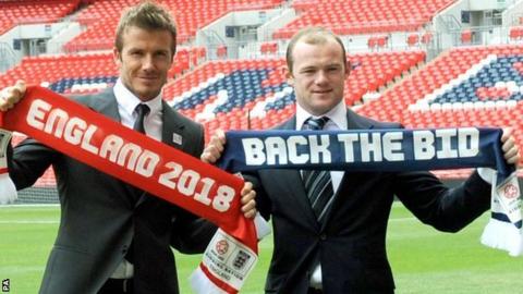 David Beckham and Wayne Rooney