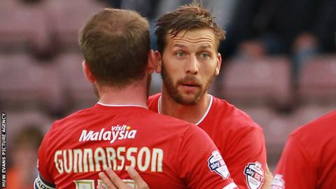 Guido Burgstaller played five games for Cardiff, scoring one goal