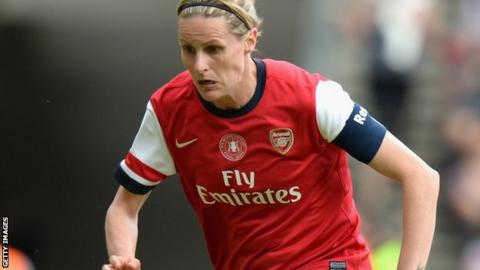 Arsenal and England striker Kelly Smith