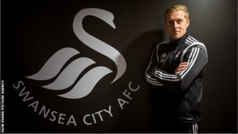 Manager Garry Monk led Swansea to ninth in the Premier League so far this season
