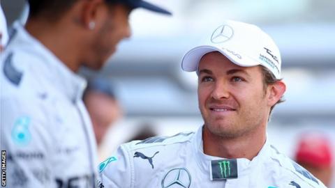 Nico Rosberg and Lewis Hamilton