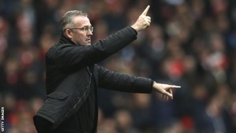 Aston Villa manager Paul Lambert