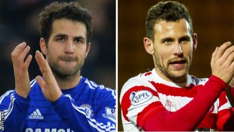 Cesc Fabregas and Tony Andreu