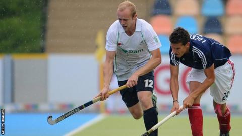 Eugene Magee in action against France in 2011