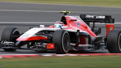 Marussia 2014 F1 car driven by Max Chilton