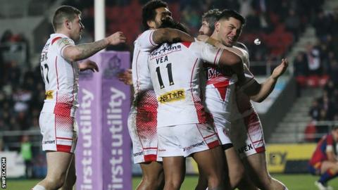 Andre Savelio scored a try for Saints