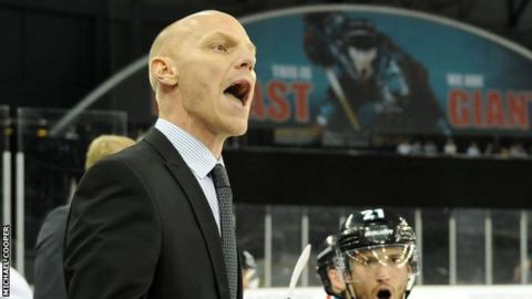 Giants coach Steve Thornton watched his team lose in Scotland on Saturday night