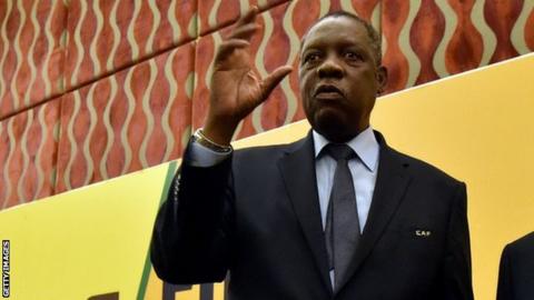 Caf president Issa Hayatou