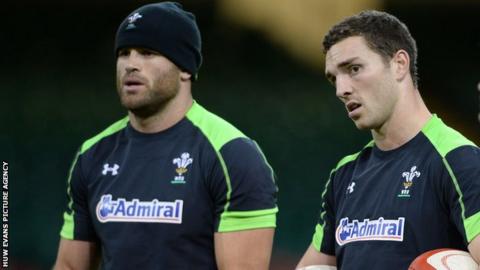 Jamie Roberts and George North
