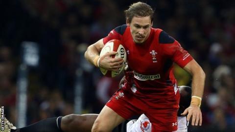 Liam Williams won the first of his 19 caps for Wales against the Barbarians in 2012