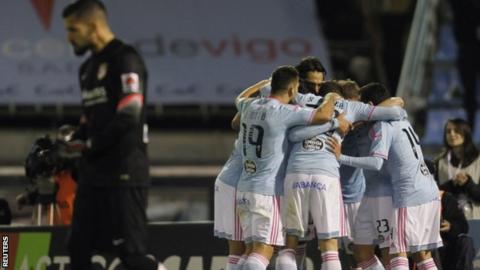 Celta Vigo celebrate