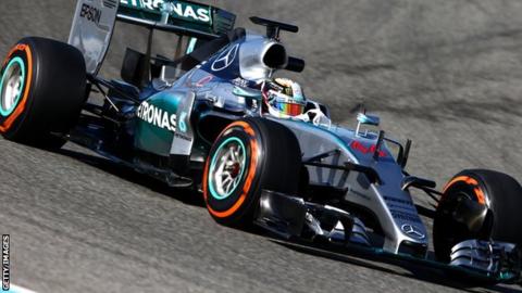 The 2015 Mercedes F1 car