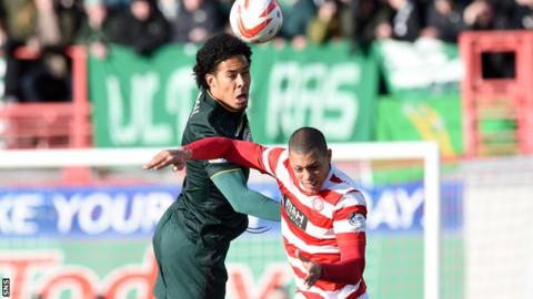 Virgil van Dijk in action for Celtic