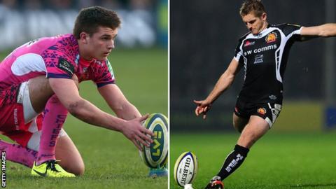 Henry Slade (left) and Gareth Steenson