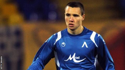 Viktor Genev in action for Levski Sofia
