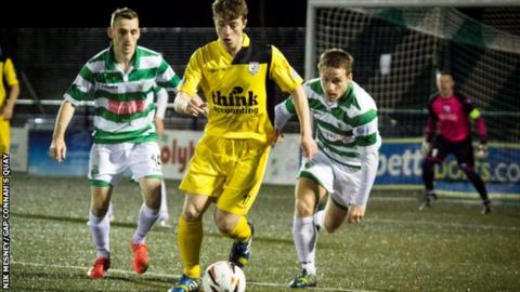 The New Saints in Friday night action against Gap Connah's Quay