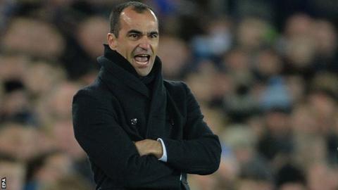 Everton manager Roberto Martinez