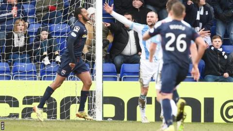 Jamie Reckord's winner gave Ross County a third win in a row.