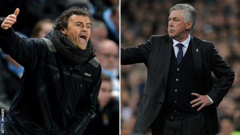 Luis Enrique and Carlo Ancelotti