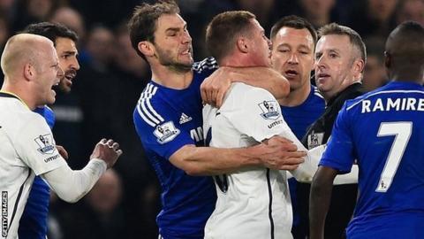 Branislav Ivanovic and James McCarthy