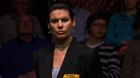 Snooker referee Michaela Tabb