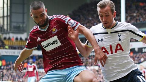 Winston Reid holds off Harry Kane