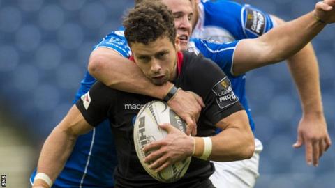 Sean Kennedy in action for Edinburgh