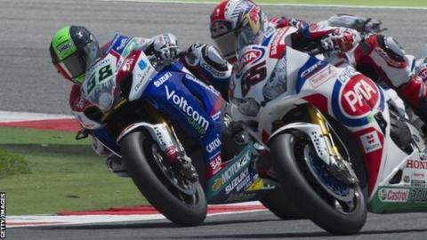 Eugene Laverty and Jonathan Rea